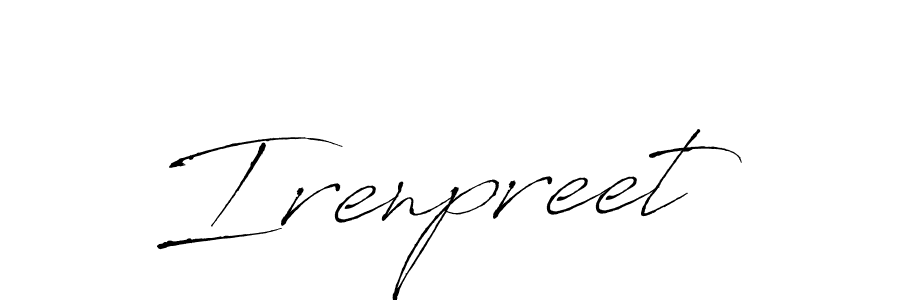 Irenpreet stylish signature style. Best Handwritten Sign (Antro_Vectra) for my name. Handwritten Signature Collection Ideas for my name Irenpreet. Irenpreet signature style 6 images and pictures png