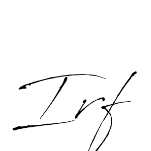 Irf stylish signature style. Best Handwritten Sign (Antro_Vectra) for my name. Handwritten Signature Collection Ideas for my name Irf. Irf signature style 6 images and pictures png