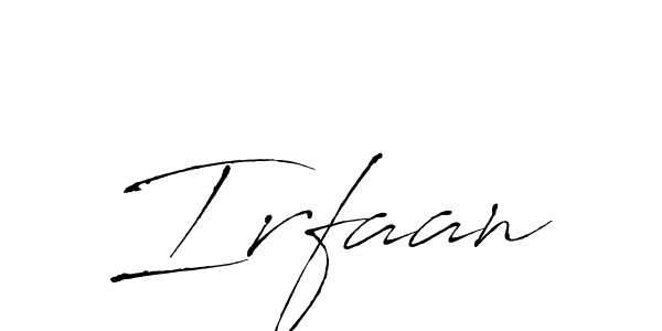 Use a signature maker to create a handwritten signature online. With this signature software, you can design (Antro_Vectra) your own signature for name Irfaan. Irfaan signature style 6 images and pictures png