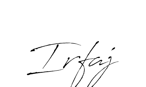 Make a beautiful signature design for name Irfaj. With this signature (Antro_Vectra) style, you can create a handwritten signature for free. Irfaj signature style 6 images and pictures png