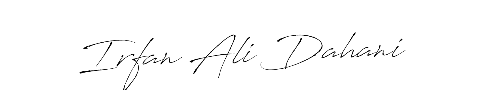 The best way (Antro_Vectra) to make a short signature is to pick only two or three words in your name. The name Irfan Ali Dahani include a total of six letters. For converting this name. Irfan Ali Dahani signature style 6 images and pictures png