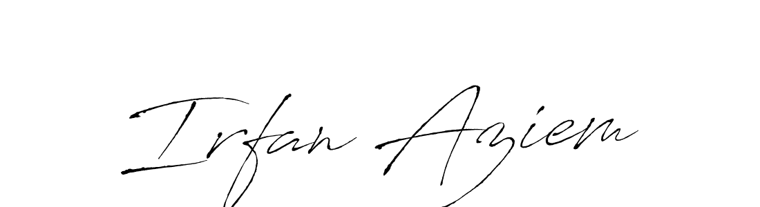 How to make Irfan Aziem signature? Antro_Vectra is a professional autograph style. Create handwritten signature for Irfan Aziem name. Irfan Aziem signature style 6 images and pictures png
