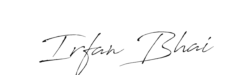 Irfan Bhai stylish signature style. Best Handwritten Sign (Antro_Vectra) for my name. Handwritten Signature Collection Ideas for my name Irfan Bhai. Irfan Bhai signature style 6 images and pictures png