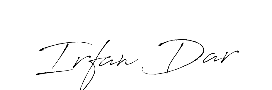 Irfan Dar stylish signature style. Best Handwritten Sign (Antro_Vectra) for my name. Handwritten Signature Collection Ideas for my name Irfan Dar. Irfan Dar signature style 6 images and pictures png