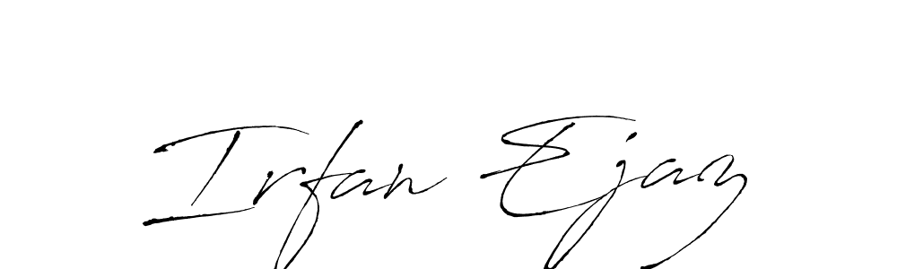 Design your own signature with our free online signature maker. With this signature software, you can create a handwritten (Antro_Vectra) signature for name Irfan Ejaz. Irfan Ejaz signature style 6 images and pictures png