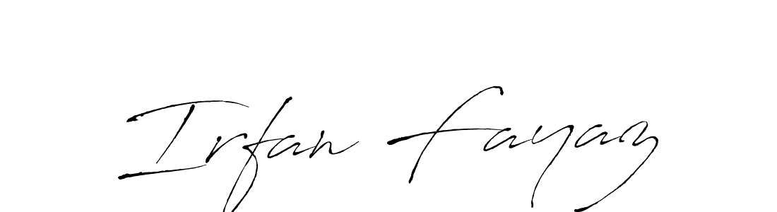 Create a beautiful signature design for name Irfan Fayaz. With this signature (Antro_Vectra) fonts, you can make a handwritten signature for free. Irfan Fayaz signature style 6 images and pictures png