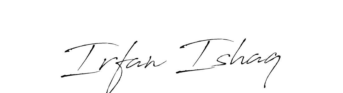 Design your own signature with our free online signature maker. With this signature software, you can create a handwritten (Antro_Vectra) signature for name Irfan Ishaq. Irfan Ishaq signature style 6 images and pictures png