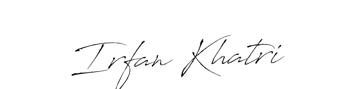 Create a beautiful signature design for name Irfan Khatri. With this signature (Antro_Vectra) fonts, you can make a handwritten signature for free. Irfan Khatri signature style 6 images and pictures png