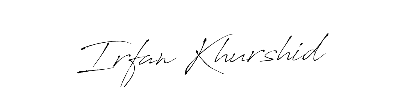 Antro_Vectra is a professional signature style that is perfect for those who want to add a touch of class to their signature. It is also a great choice for those who want to make their signature more unique. Get Irfan Khurshid name to fancy signature for free. Irfan Khurshid signature style 6 images and pictures png
