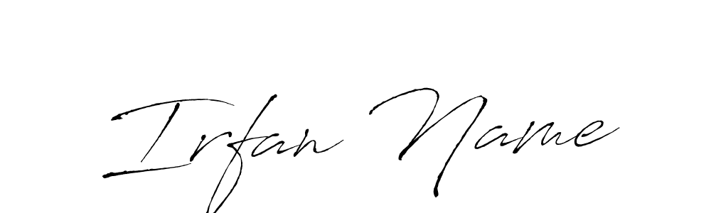 Antro_Vectra is a professional signature style that is perfect for those who want to add a touch of class to their signature. It is also a great choice for those who want to make their signature more unique. Get Irfan Name name to fancy signature for free. Irfan Name signature style 6 images and pictures png