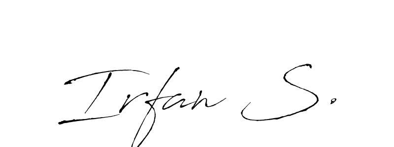 How to Draw Irfan S. signature style? Antro_Vectra is a latest design signature styles for name Irfan S.. Irfan S. signature style 6 images and pictures png