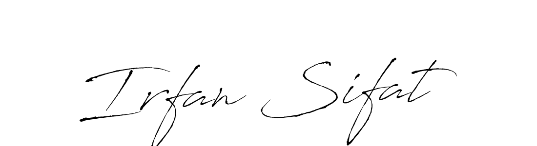 if you are searching for the best signature style for your name Irfan Sifat. so please give up your signature search. here we have designed multiple signature styles  using Antro_Vectra. Irfan Sifat signature style 6 images and pictures png