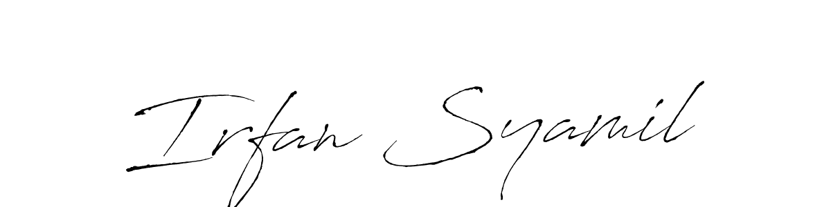 Make a beautiful signature design for name Irfan Syamil. Use this online signature maker to create a handwritten signature for free. Irfan Syamil signature style 6 images and pictures png