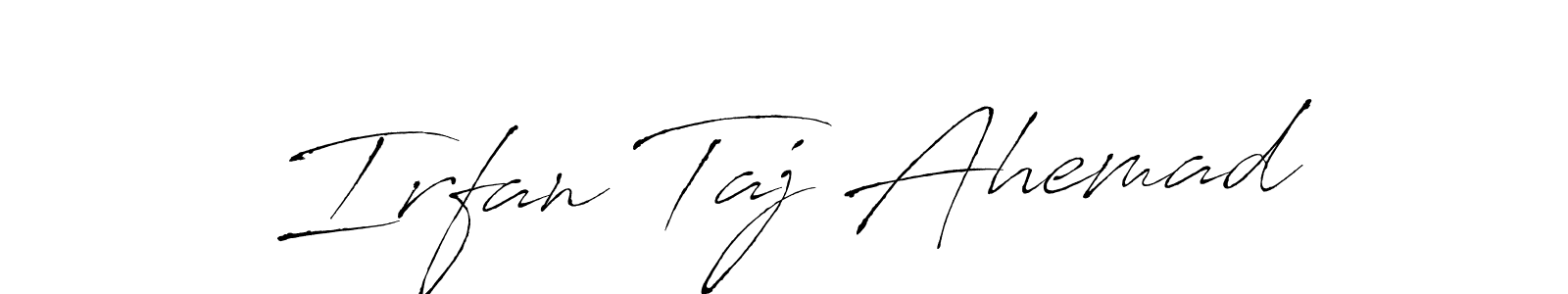 Similarly Antro_Vectra is the best handwritten signature design. Signature creator online .You can use it as an online autograph creator for name Irfan Taj Ahemad. Irfan Taj Ahemad signature style 6 images and pictures png