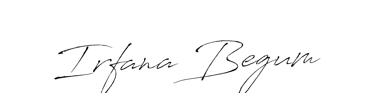 Make a beautiful signature design for name Irfana Begum. Use this online signature maker to create a handwritten signature for free. Irfana Begum signature style 6 images and pictures png