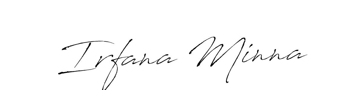This is the best signature style for the Irfana Minna name. Also you like these signature font (Antro_Vectra). Mix name signature. Irfana Minna signature style 6 images and pictures png