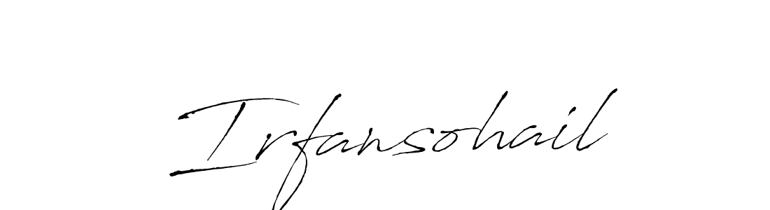 Also we have Irfansohail name is the best signature style. Create professional handwritten signature collection using Antro_Vectra autograph style. Irfansohail signature style 6 images and pictures png