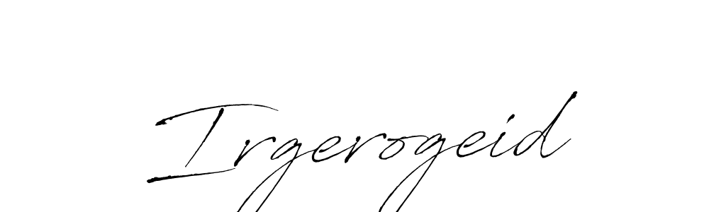 Use a signature maker to create a handwritten signature online. With this signature software, you can design (Antro_Vectra) your own signature for name Irgerogeid. Irgerogeid signature style 6 images and pictures png