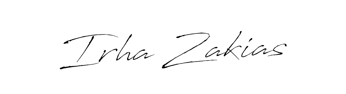 You should practise on your own different ways (Antro_Vectra) to write your name (Irha Zakias) in signature. don't let someone else do it for you. Irha Zakias signature style 6 images and pictures png