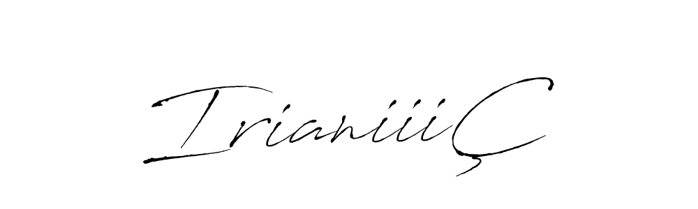 Similarly Antro_Vectra is the best handwritten signature design. Signature creator online .You can use it as an online autograph creator for name IrianiiiÇ. IrianiiiÇ signature style 6 images and pictures png