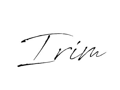 Create a beautiful signature design for name Irim. With this signature (Antro_Vectra) fonts, you can make a handwritten signature for free. Irim signature style 6 images and pictures png