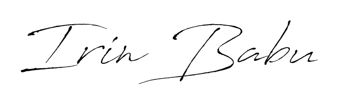 Once you've used our free online signature maker to create your best signature Antro_Vectra style, it's time to enjoy signing your documents with Irin Babu name. Irin Babu signature style 6 images and pictures png