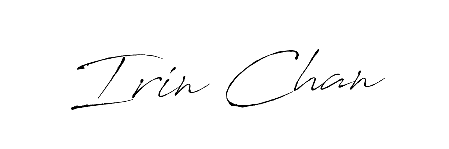 Design your own signature with our free online signature maker. With this signature software, you can create a handwritten (Antro_Vectra) signature for name Irin Chan. Irin Chan signature style 6 images and pictures png