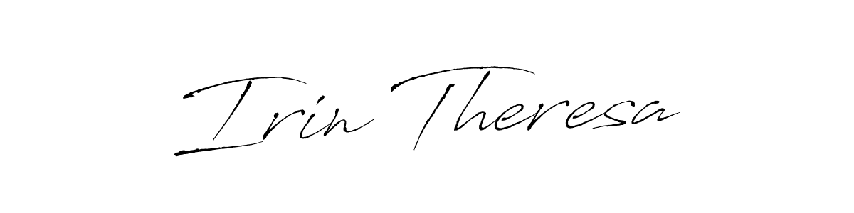 This is the best signature style for the Irin Theresa name. Also you like these signature font (Antro_Vectra). Mix name signature. Irin Theresa signature style 6 images and pictures png