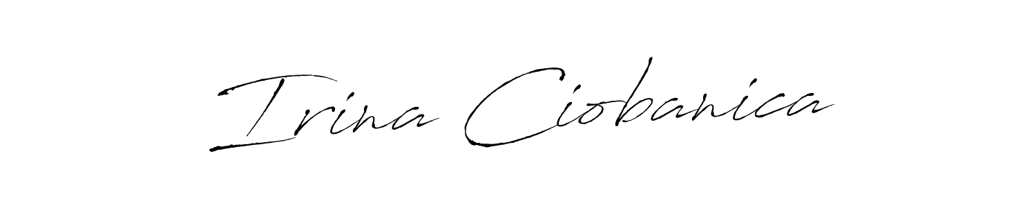 Also You can easily find your signature by using the search form. We will create Irina Ciobanica name handwritten signature images for you free of cost using Antro_Vectra sign style. Irina Ciobanica signature style 6 images and pictures png
