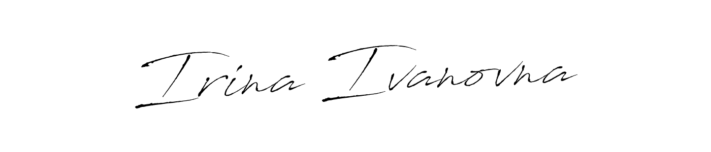 Irina Ivanovna stylish signature style. Best Handwritten Sign (Antro_Vectra) for my name. Handwritten Signature Collection Ideas for my name Irina Ivanovna. Irina Ivanovna signature style 6 images and pictures png