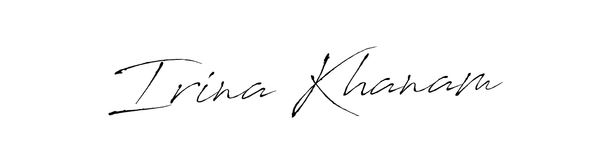 Make a beautiful signature design for name Irina Khanam. Use this online signature maker to create a handwritten signature for free. Irina Khanam signature style 6 images and pictures png