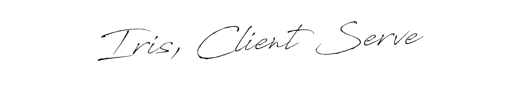 Once you've used our free online signature maker to create your best signature Antro_Vectra style, it's time to enjoy all of the benefits that Iris, Client Serve name signing documents. Iris, Client Serve signature style 6 images and pictures png