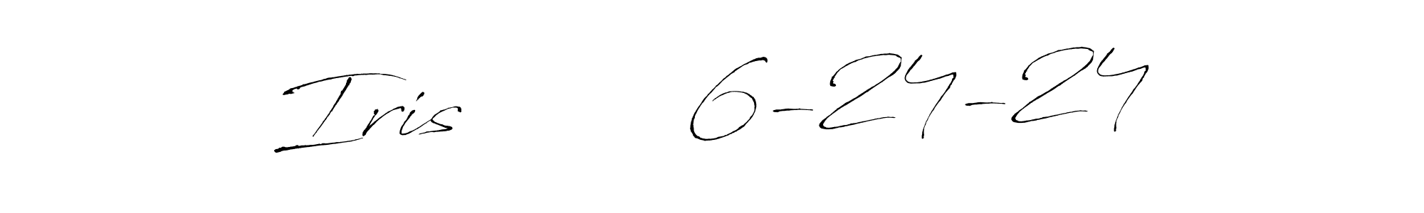 Also You can easily find your signature by using the search form. We will create Iris         6-24-24 name handwritten signature images for you free of cost using Antro_Vectra sign style. Iris         6-24-24 signature style 6 images and pictures png