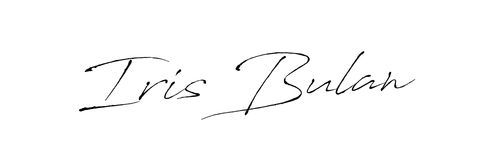 The best way (Antro_Vectra) to make a short signature is to pick only two or three words in your name. The name Iris Bulan include a total of six letters. For converting this name. Iris Bulan signature style 6 images and pictures png