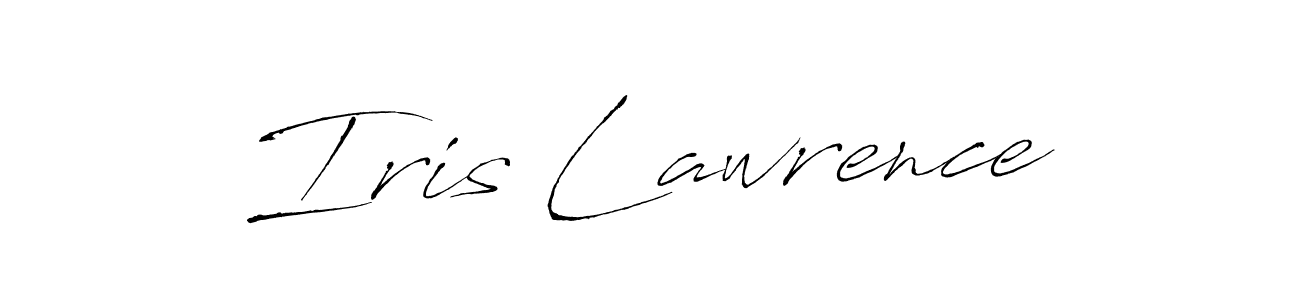 Iris Lawrence stylish signature style. Best Handwritten Sign (Antro_Vectra) for my name. Handwritten Signature Collection Ideas for my name Iris Lawrence. Iris Lawrence signature style 6 images and pictures png
