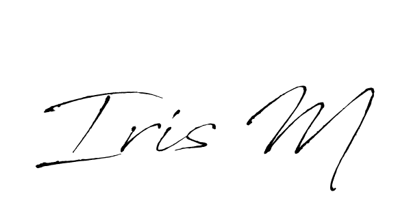 Antro_Vectra is a professional signature style that is perfect for those who want to add a touch of class to their signature. It is also a great choice for those who want to make their signature more unique. Get Iris M name to fancy signature for free. Iris M signature style 6 images and pictures png