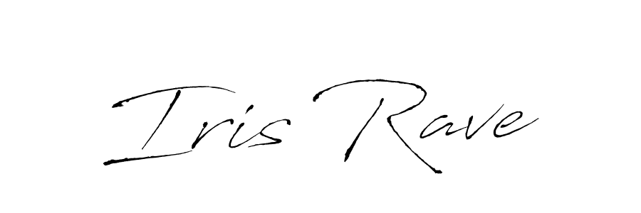 Iris Rave stylish signature style. Best Handwritten Sign (Antro_Vectra) for my name. Handwritten Signature Collection Ideas for my name Iris Rave. Iris Rave signature style 6 images and pictures png