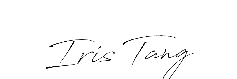 Create a beautiful signature design for name Iris Tang. With this signature (Antro_Vectra) fonts, you can make a handwritten signature for free. Iris Tang signature style 6 images and pictures png