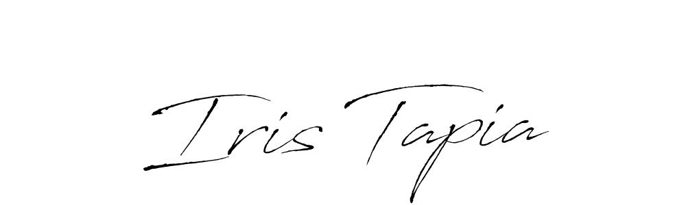 You should practise on your own different ways (Antro_Vectra) to write your name (Iris Tapia) in signature. don't let someone else do it for you. Iris Tapia signature style 6 images and pictures png