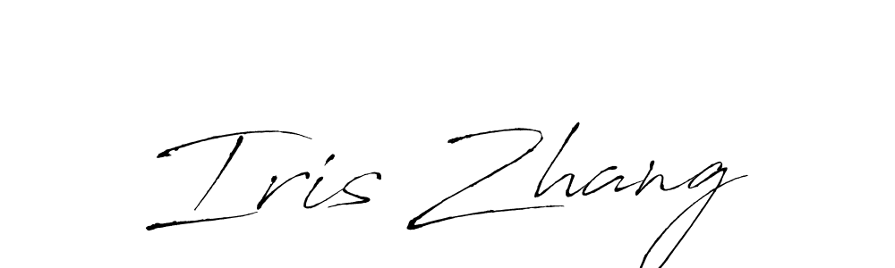 Make a beautiful signature design for name Iris Zhang. With this signature (Antro_Vectra) style, you can create a handwritten signature for free. Iris Zhang signature style 6 images and pictures png