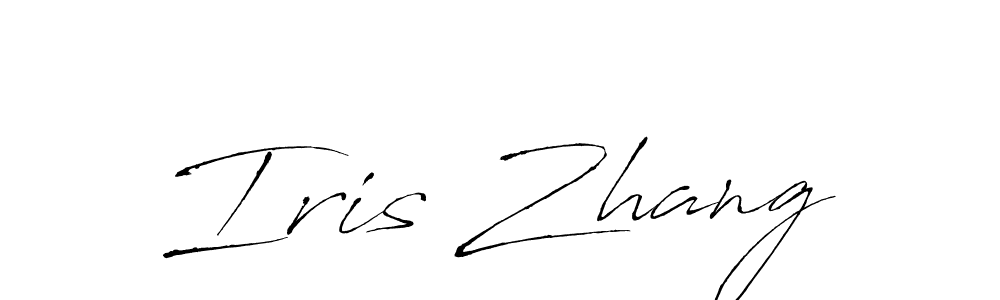 Iris Zhang stylish signature style. Best Handwritten Sign (Antro_Vectra) for my name. Handwritten Signature Collection Ideas for my name Iris Zhang. Iris Zhang signature style 6 images and pictures png