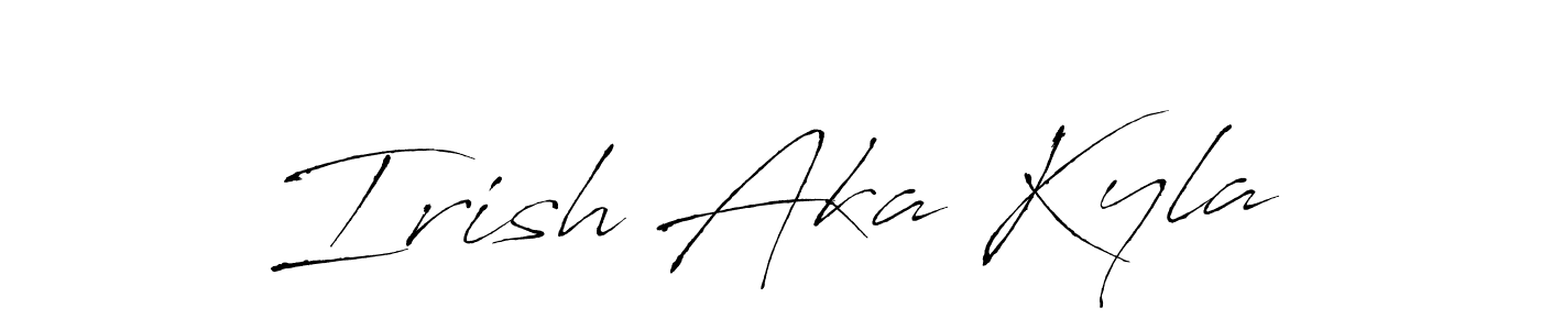 if you are searching for the best signature style for your name Irish Aka Kyla. so please give up your signature search. here we have designed multiple signature styles  using Antro_Vectra. Irish Aka Kyla signature style 6 images and pictures png