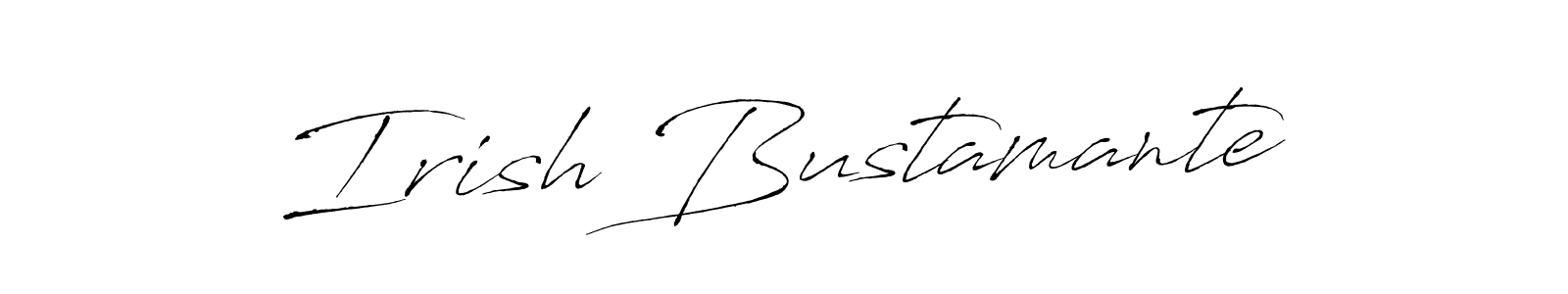 Create a beautiful signature design for name Irish Bustamante. With this signature (Antro_Vectra) fonts, you can make a handwritten signature for free. Irish Bustamante signature style 6 images and pictures png