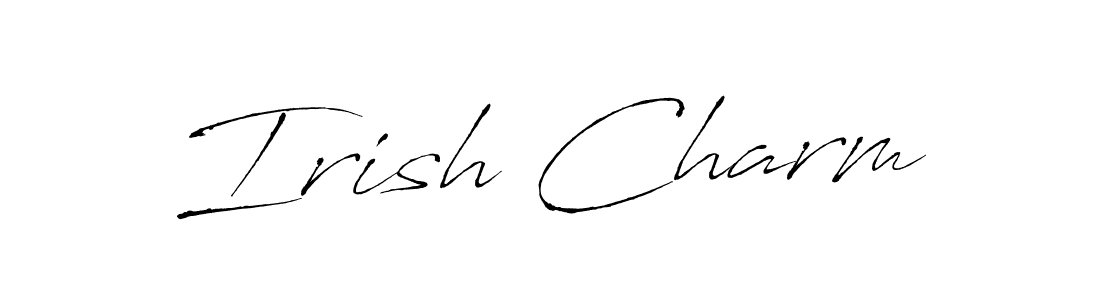 This is the best signature style for the Irish Charm name. Also you like these signature font (Antro_Vectra). Mix name signature. Irish Charm signature style 6 images and pictures png