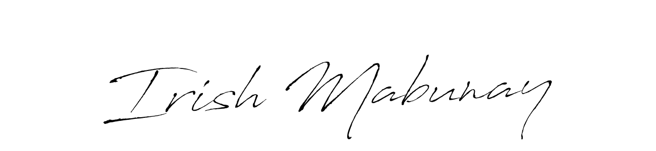 You should practise on your own different ways (Antro_Vectra) to write your name (Irish Mabunay) in signature. don't let someone else do it for you. Irish Mabunay signature style 6 images and pictures png