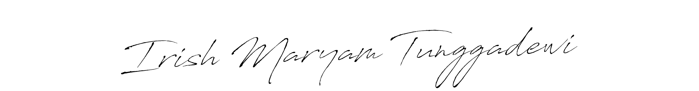 The best way (Antro_Vectra) to make a short signature is to pick only two or three words in your name. The name Irish Maryam Tunggadewi include a total of six letters. For converting this name. Irish Maryam Tunggadewi signature style 6 images and pictures png