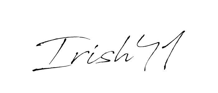 Use a signature maker to create a handwritten signature online. With this signature software, you can design (Antro_Vectra) your own signature for name Irish41. Irish41 signature style 6 images and pictures png