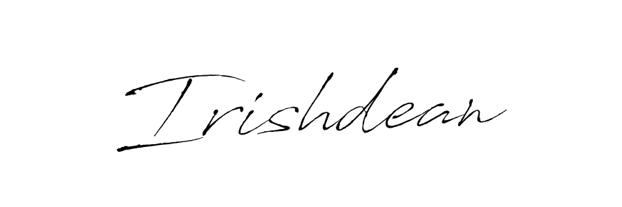 Also we have Irishdean name is the best signature style. Create professional handwritten signature collection using Antro_Vectra autograph style. Irishdean signature style 6 images and pictures png