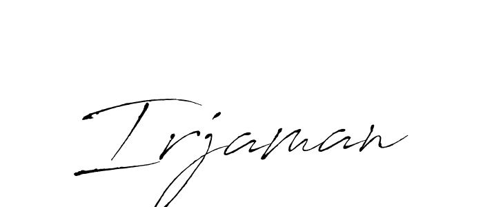 Antro_Vectra is a professional signature style that is perfect for those who want to add a touch of class to their signature. It is also a great choice for those who want to make their signature more unique. Get Irjaman name to fancy signature for free. Irjaman signature style 6 images and pictures png