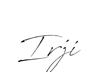 You should practise on your own different ways (Antro_Vectra) to write your name (Irji) in signature. don't let someone else do it for you. Irji signature style 6 images and pictures png